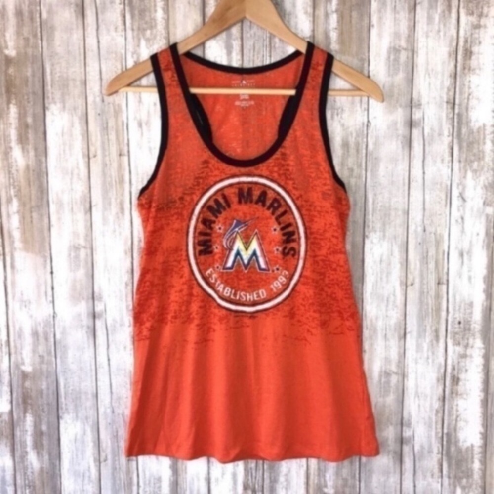 Miami Marlins Sheer To Solid Tank